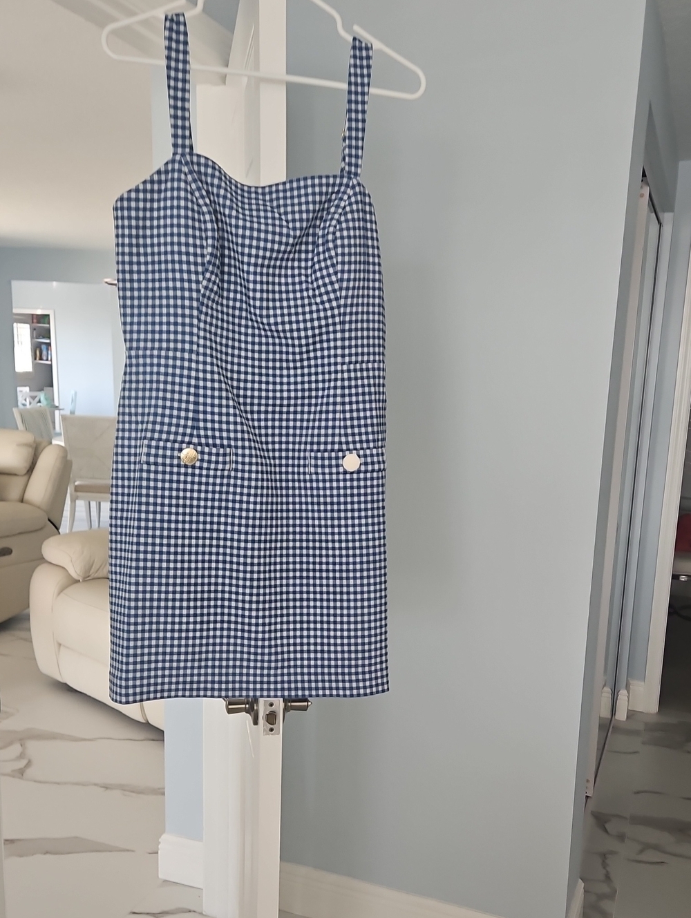 Lilly Pulitzer Blue Gingham Mini Dress